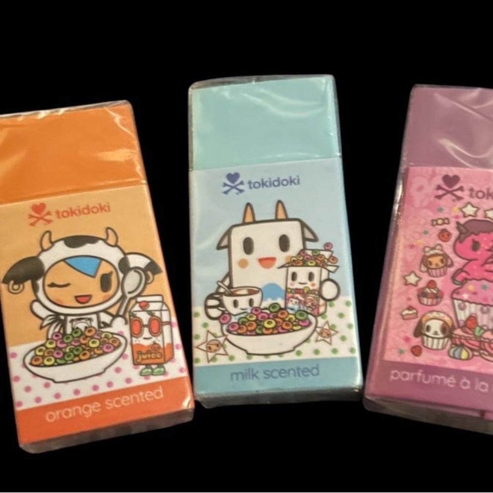 Cute Kawaii Tokidoki Eraser Bundle